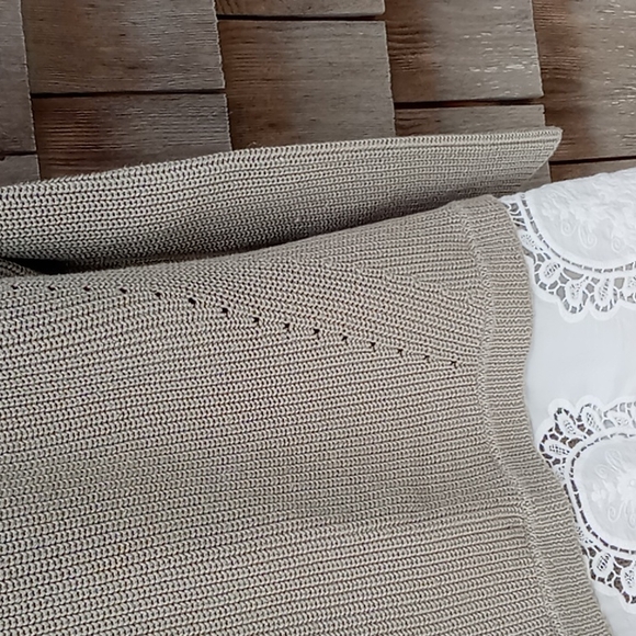 Soft Surroundings tan cotton sweater 🌷 - Picture 3 of 7